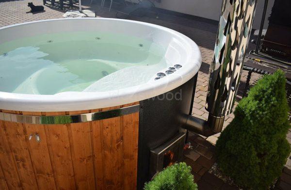 Hot tub with integral firewood stove - immagine 9