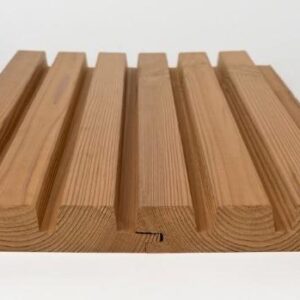 IdeasWood thermowood profile TW-10 — Triple groove 32 mm